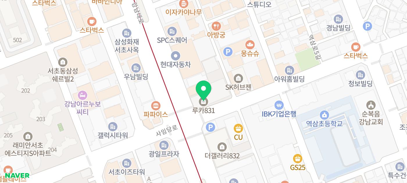 [루카831] 강남역 하이엔드 오피스텔루카831 귀한 테라스 세대 (월세 5,000 · 350) 현장 사진 1